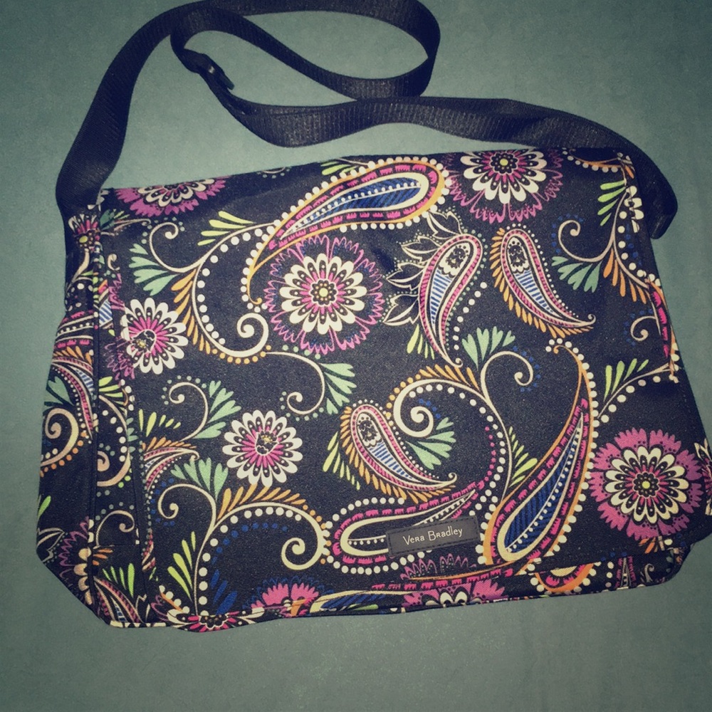 Vera Bradley LightenUp messenger bag bandana swirl
